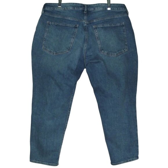 Old Navy Jeans Womens 18P x26" High Rise Curvy O.G. Straight Secret Pockets crop - Picture 4 of 7